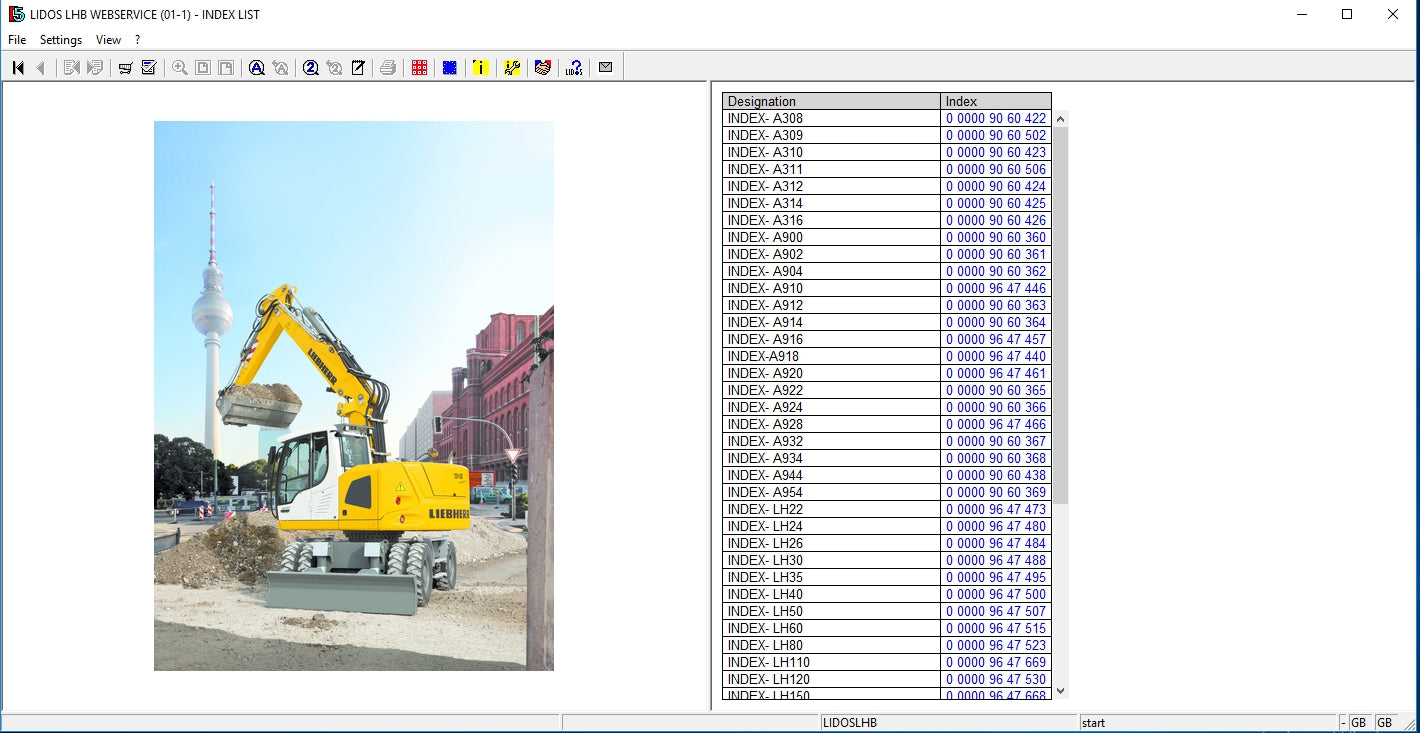 Liebherr Lidos Online Updated 01.2022 COT LBH LFR LHB LWE LWT EPC Service Document DVD