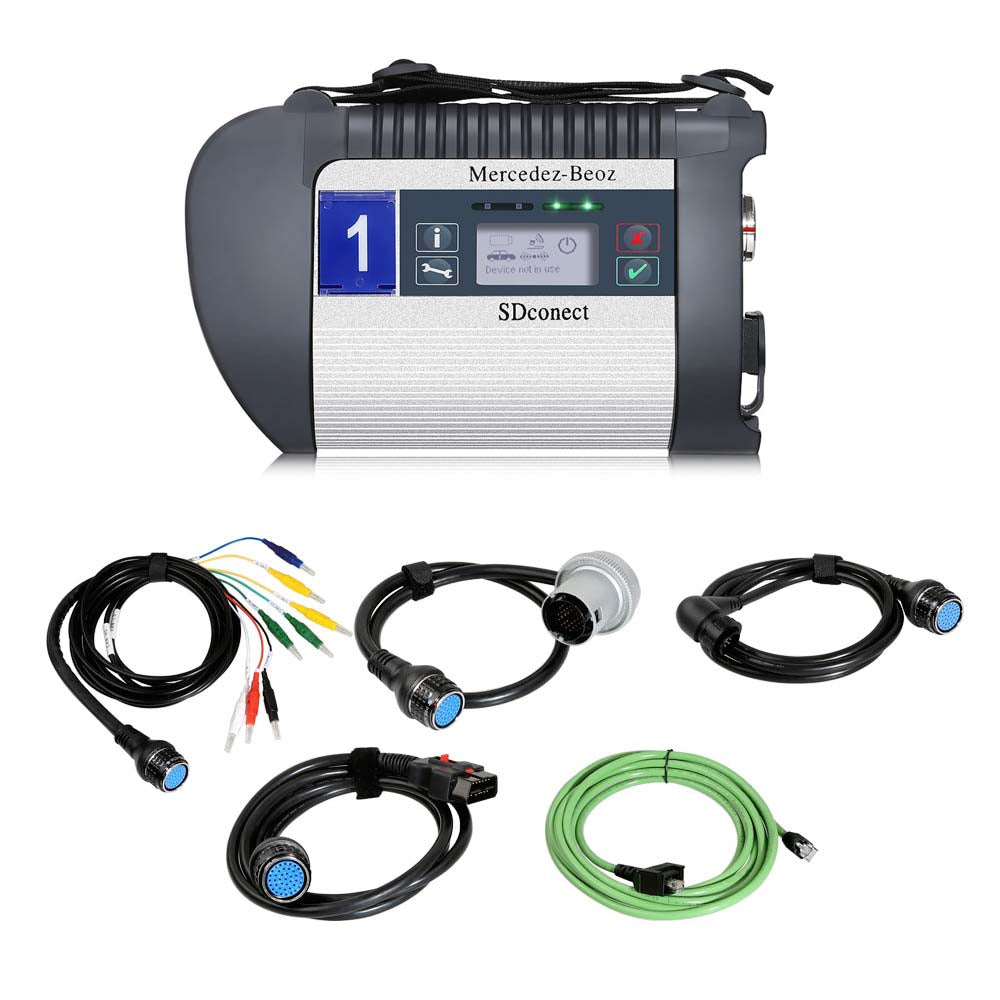 V2025 MB SD Connect C4 PLUS Star Diagnosis Support DOIP with Vediamo and DTS Engineering Software for Cars and Trucks