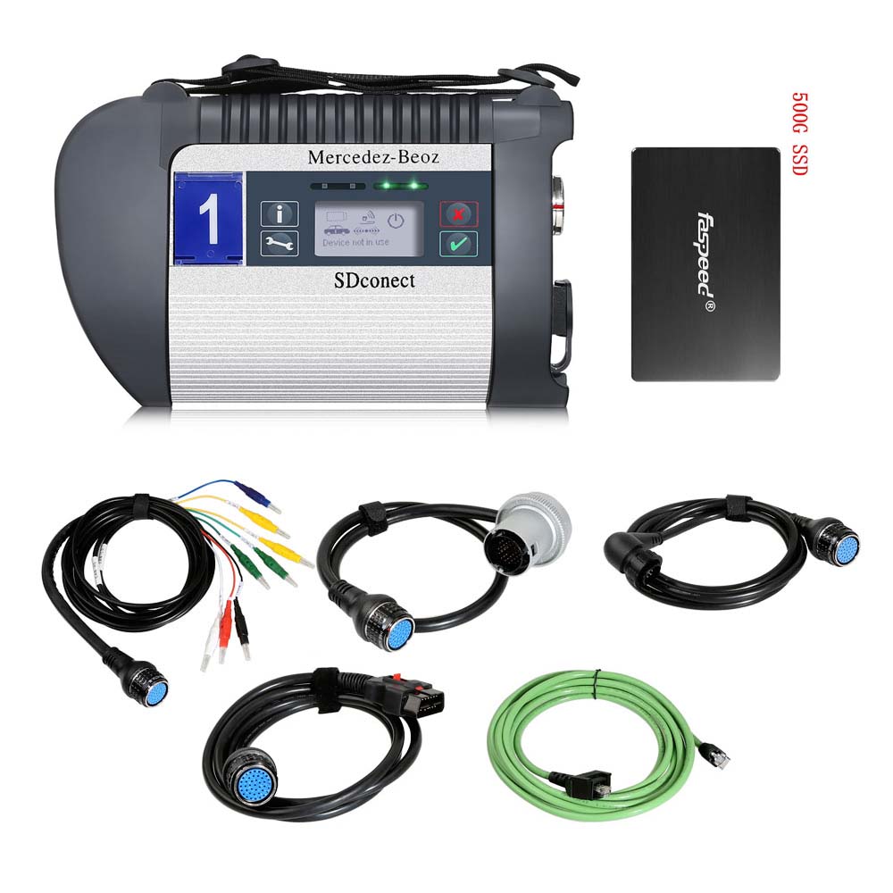 V2025 MB SD Connect C4 PLUS Star Diagnosis Support DOIP with Vediamo and DTS Engineering Software for Cars and Trucks