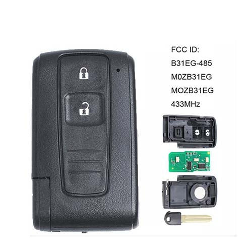 B31EG-485 TOY43 M0ZB31EG MOZB31EG 2 Button ASK 315MHz ASK 433MHz Keyles Go Remote Key for Toyota Prius