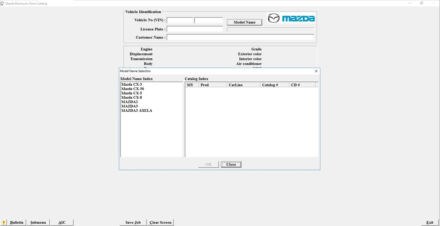Mazda China EPC 2023 Spare Parts Catalog DVD CHANGAN