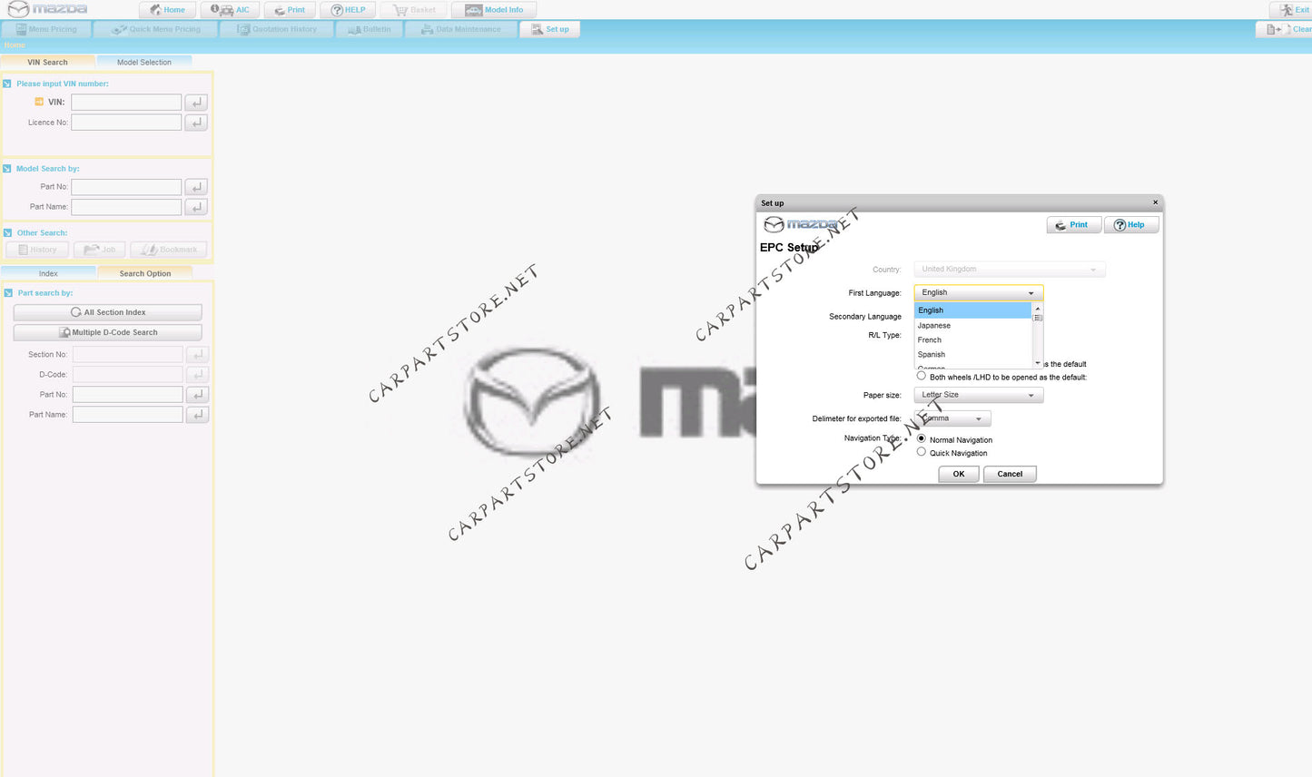 Mazda EPC 2022 EUR GEN Online Parts Catalog EPC3