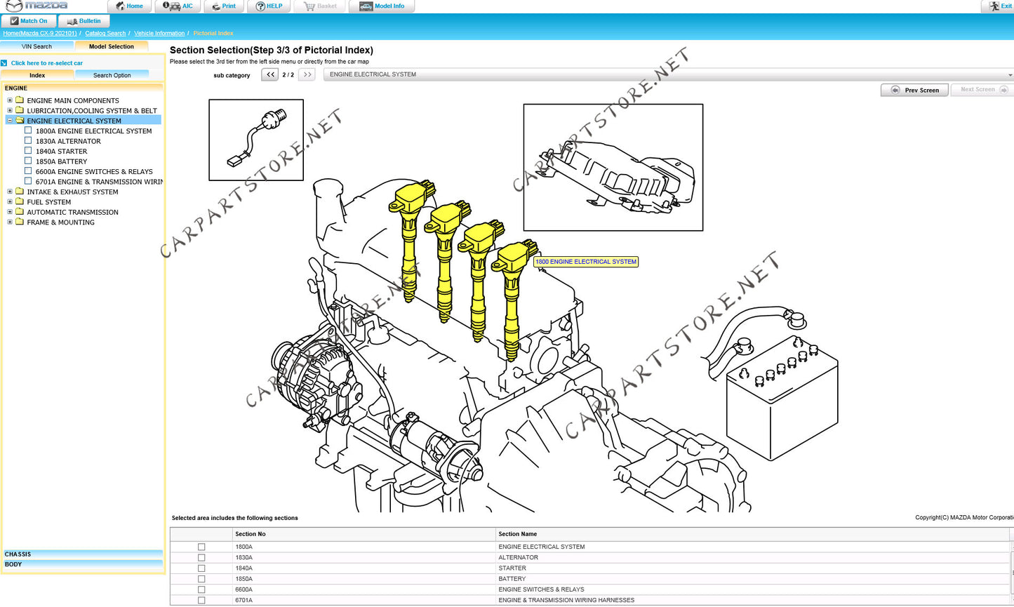 Mazda EPC 2022 EUR GEN Online Parts Catalog EPC3