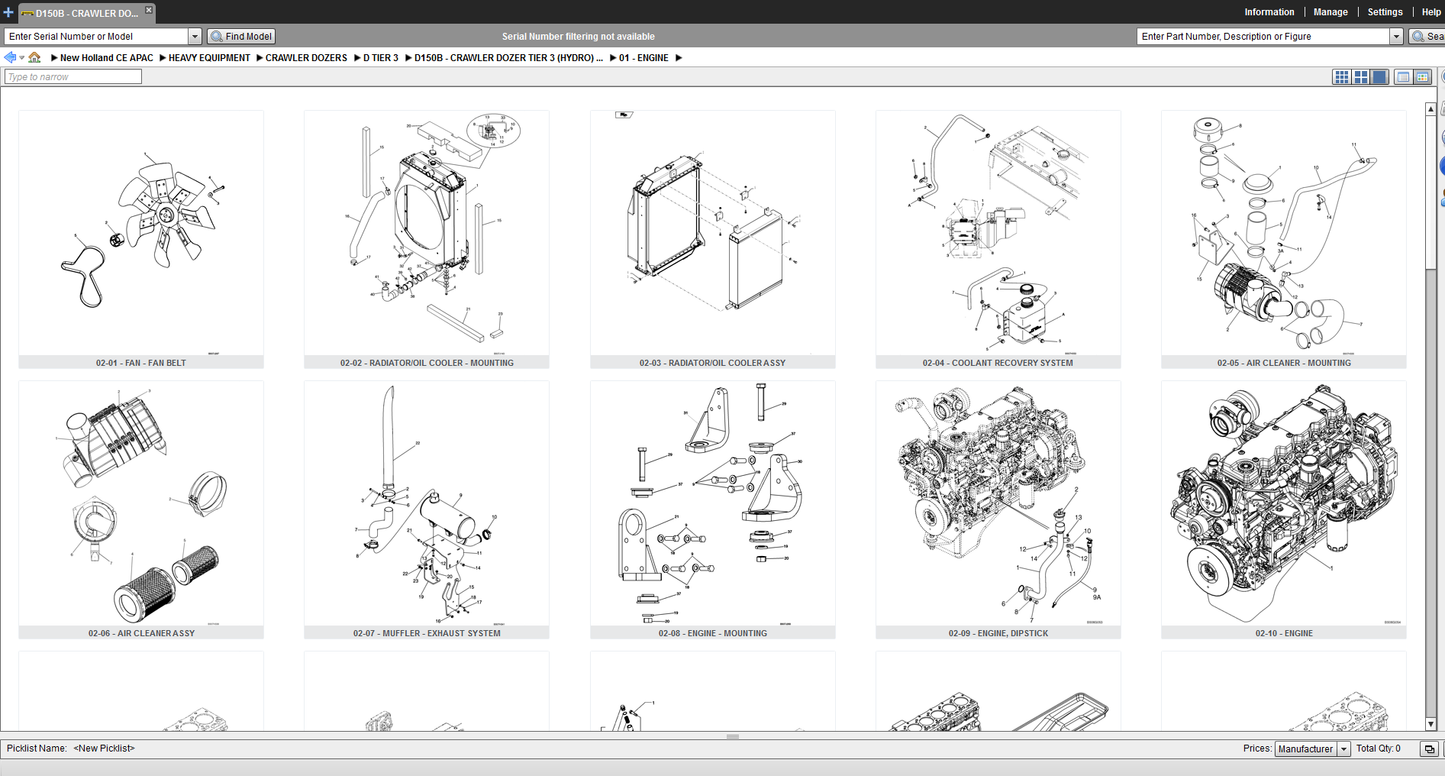 New Holland Construction CE APAC_Asia Pacific Spare Parts Catalogue