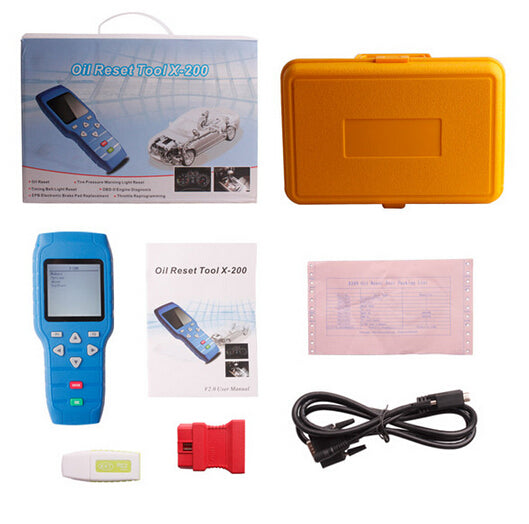 XTOOL Oil Reset Tool X-200 X200 Oil Reset/Engine Oil Light Reset Master