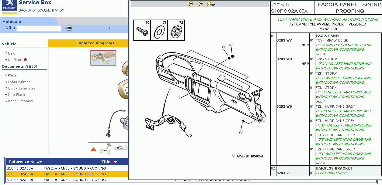 Peugeot Service Box 2014 Parts and Service Manual