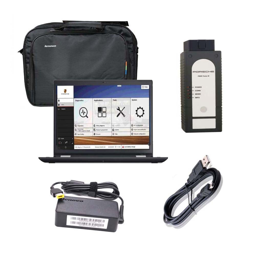 Porsche Piwis 3 Diagnostic Tool Piwis III Two Software with Lenovo Laptop
