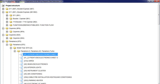 Porsche Technical Library  Wiring Diagram 2017 Full DVD