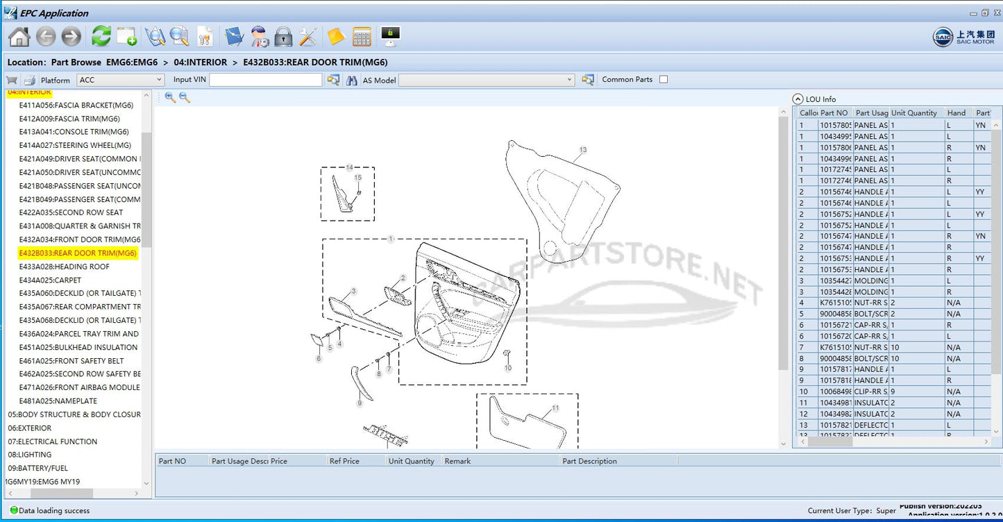 SAIC MOTOR EPC Updated 06.2022 Electronic Spare Parts Catalog DVD