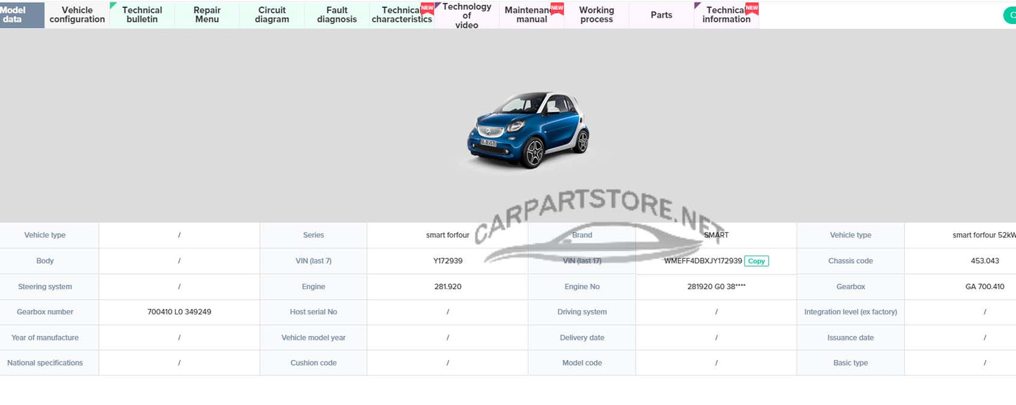 2022 NEW All SMART Workshop Manual ONLINE repair manuals circuit diagram wiring diagram