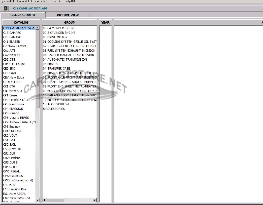 CHINA Shanghai GM Parts Catalog EPC 2023