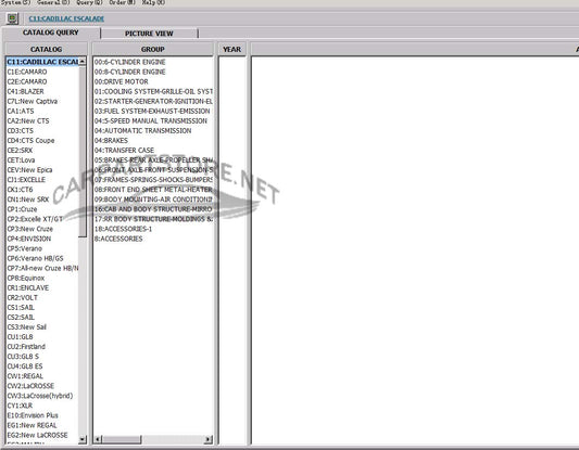 CHINA Shanghai GM  Parts Catalog  EPC 2023