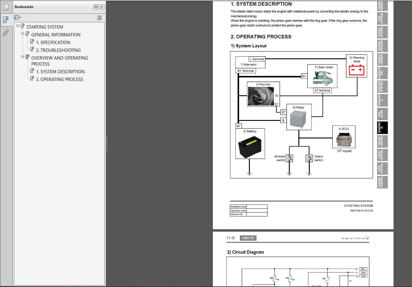 Ssangyong 2002-2012 Shop Manual Electric Wiring Diagrams Workshop Manual