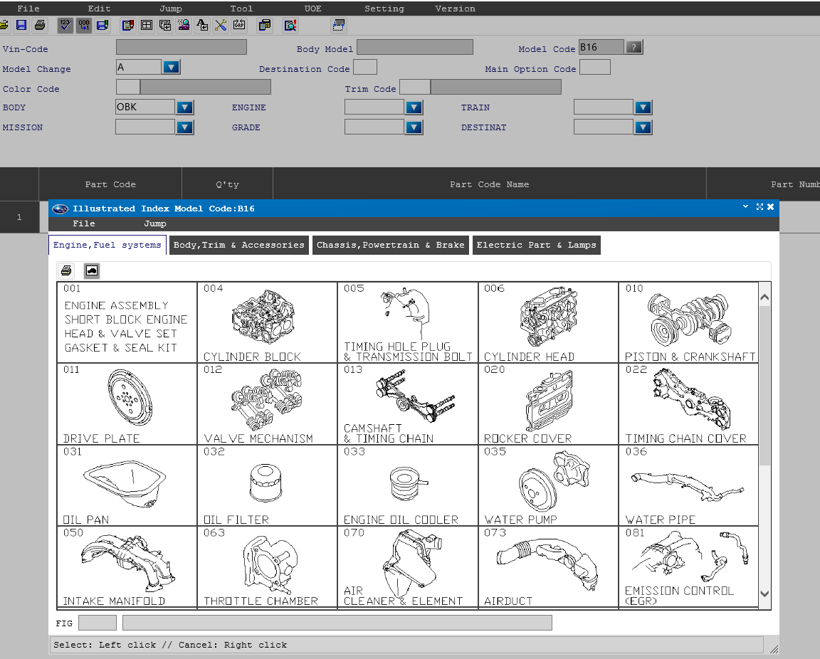 SUBARU FAST EPC III EUR GEN 2021 Parts Catalog