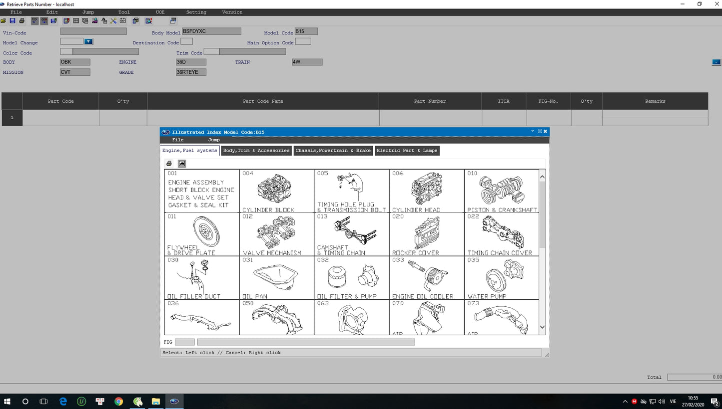 SUBARU FAST EPC III EUR GEN 2021 Parts Catalog