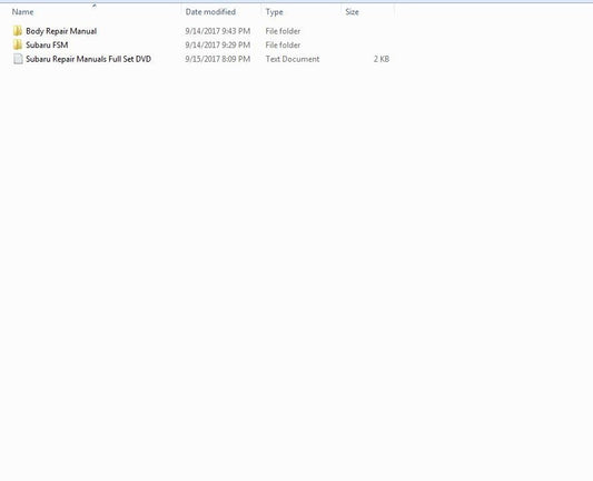 Subaru Repair Manuals Full Set DVD Repair Manuals, Service Manuals