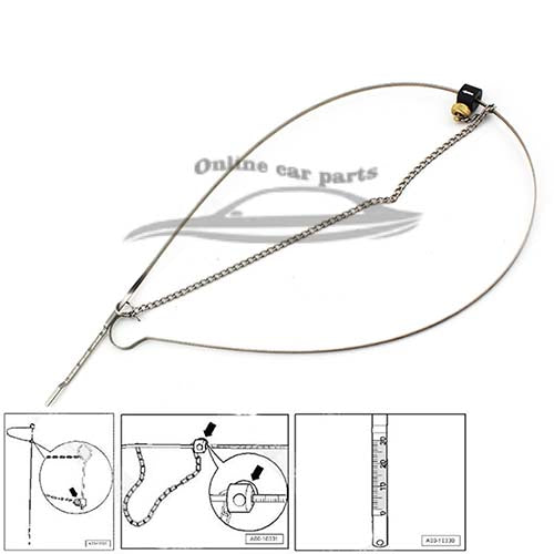 T40178 Adjustable Engin Oil Dipstick Gauge Tool for Audi A6 A5 A4 2.0L 3.2L 4.2L
