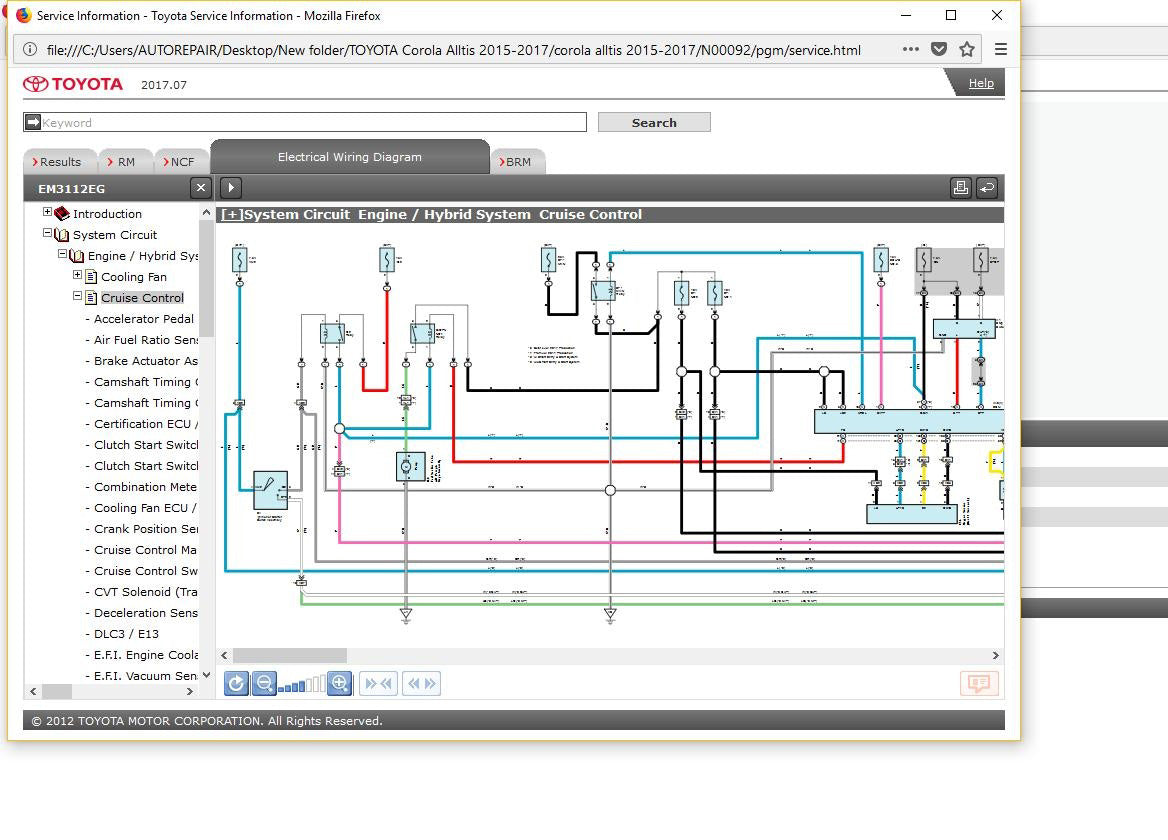 TOYOTA Corola Alltis 2015-2017 Workshop Manual