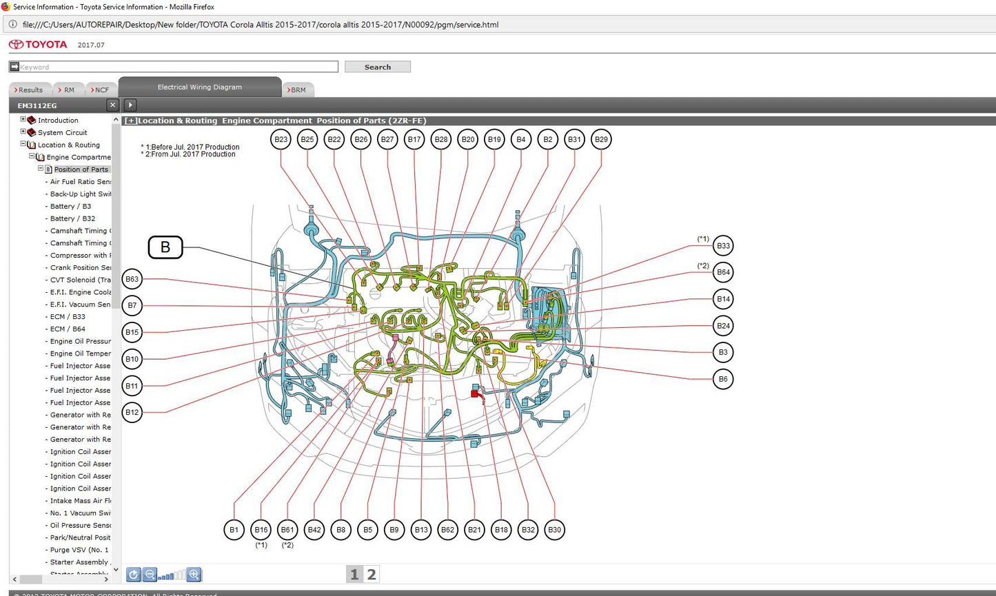 TOYOTA Corola Alltis 2015-2017 Workshop Manual