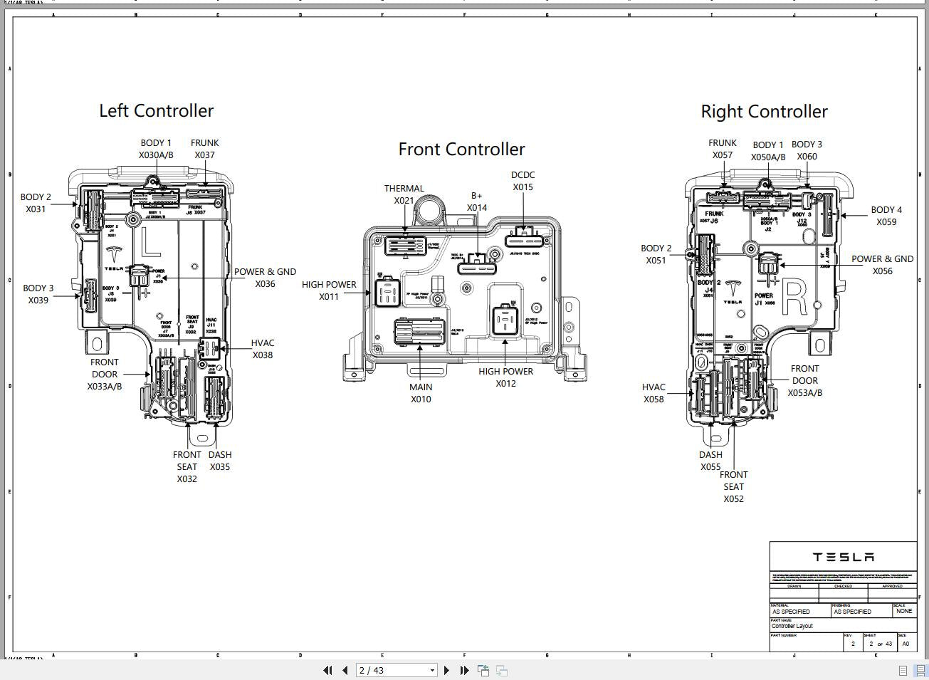 Tesla Model 3, Model S, Model X 2021 Workshop Manual, Wiring Diagram Full DVD