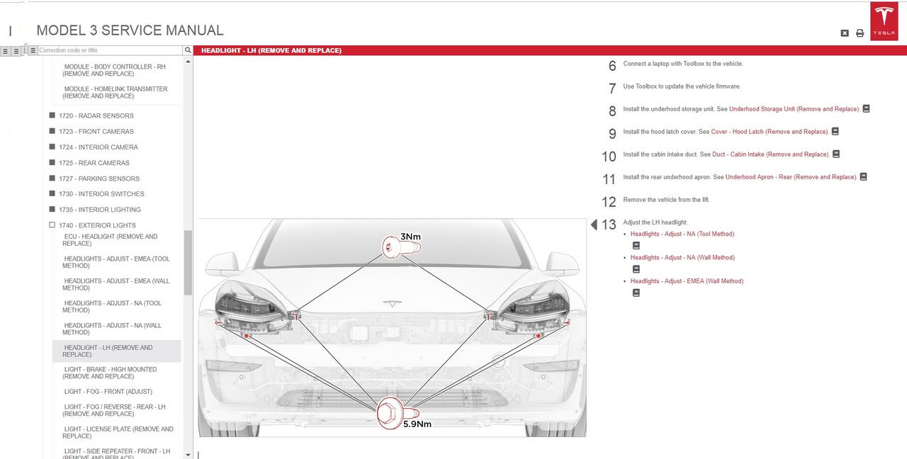 Tesla Model 3, Model S, Model X 2021 Workshop Manual, Wiring Diagram Full DVD