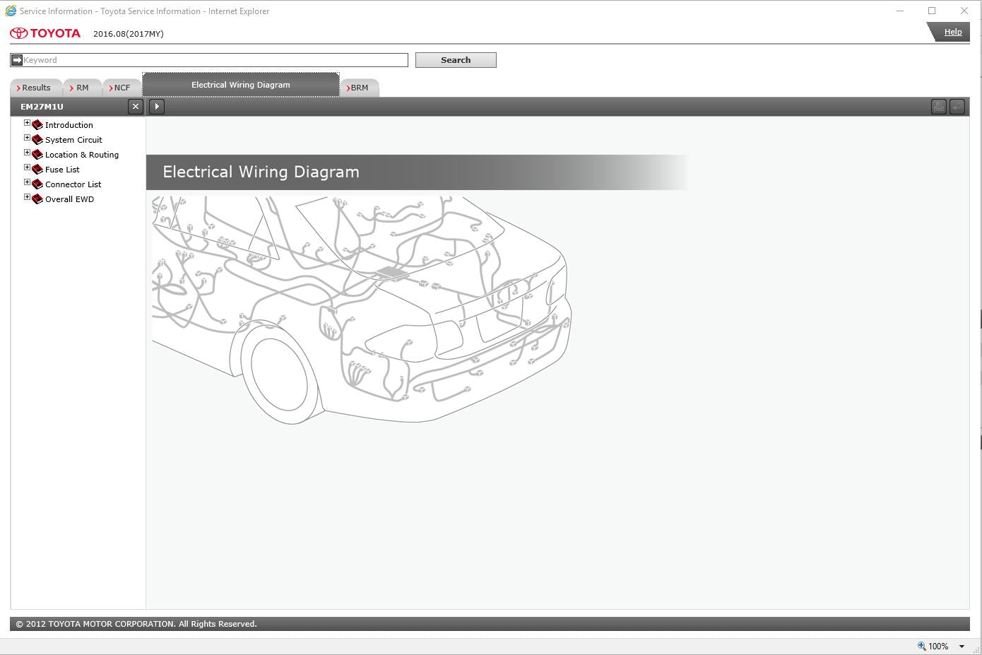 Lexus New Service Information Workshop Manual 2015 - Repair Manual Electrical Wiring Diagram Body Repair Manual