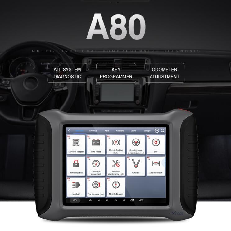 XTOOL A80 H6 Full System Car Diagnostic tool Car OBDII Car Repair Tool Vehicle Programming/Odometer adjustment