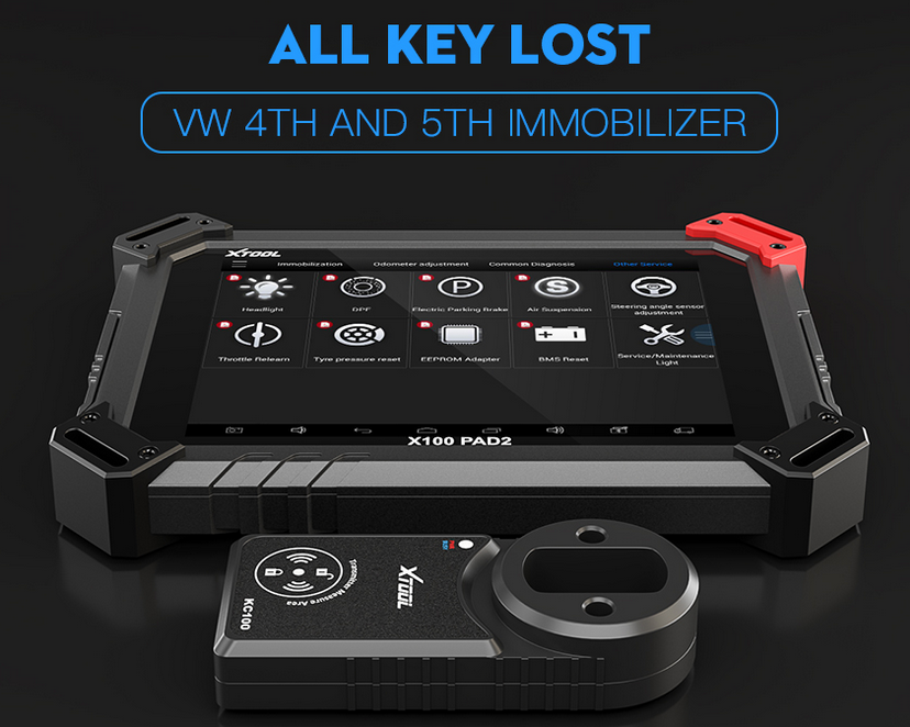 XTOOL X-100 X100 PAD2 Pro Diagnostic Tool key programmer Full Version with VW 4th/5th Immobilizer and Odometer adjustmen