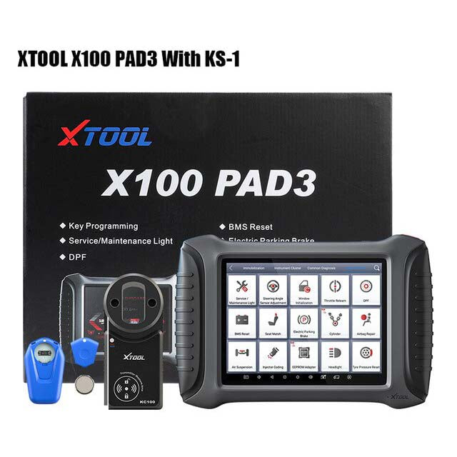 XTOOL X100 PAD3 OBD2 car diagnostic tool Key programmer supporting with odometer adjustment KC100