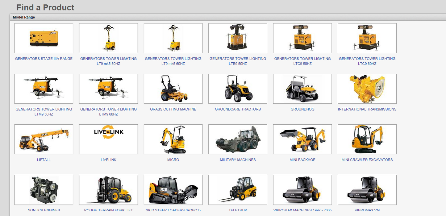 JCB SPP Spare Parts Plus Spare parts catalogue