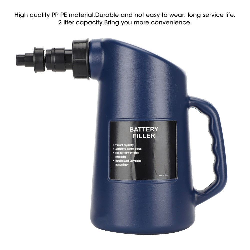 2L Car Motorcycle Battery Filler Lead-Acid Liquid Filling Tool Auto Car Deep Cycle Jug Car Maintenance Accessories