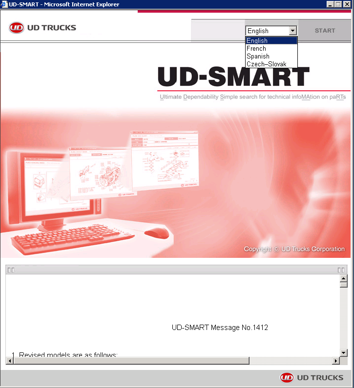 Nissan UD Trucks EPC 2016