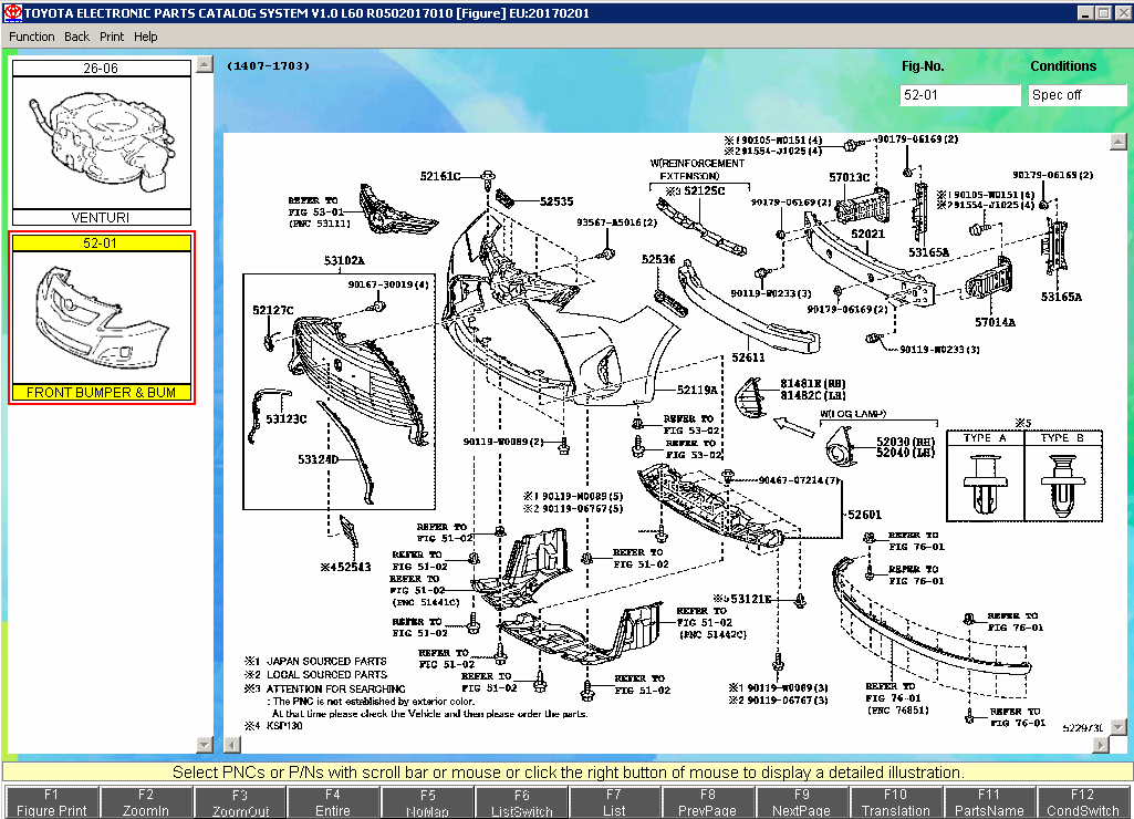 Toyota Lexus EPC 2023 Parts Catalog All Regions Parts Catalog