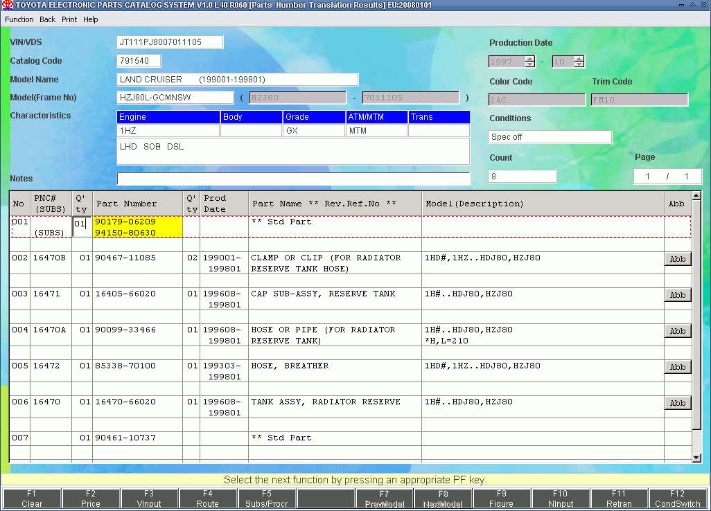 Toyota Lexus EPC 2023 Parts Catalog All Regions Parts Catalog