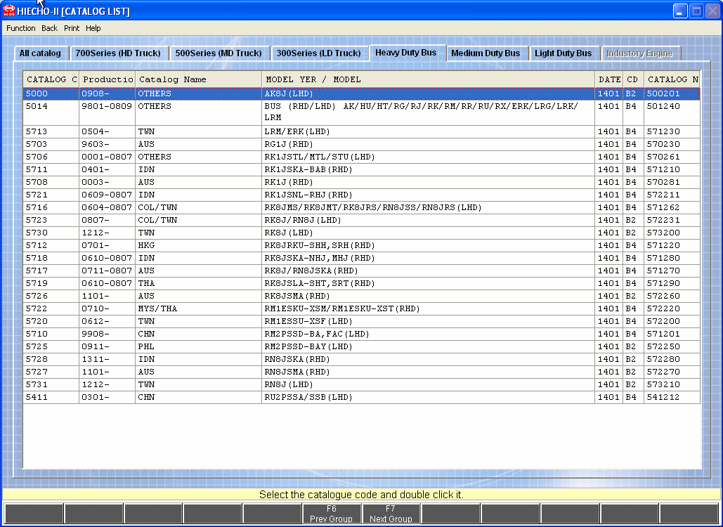 HINO Trucks EPC 2019 Parts Catalog