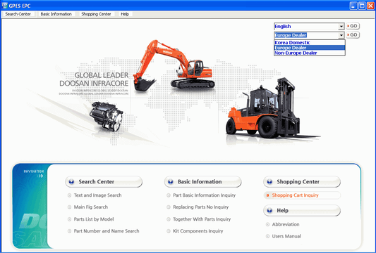 Doosan GPES EPC 2018| Parts Catalog