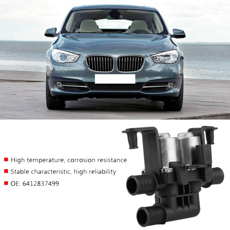 Vanne de commande de chauffage de voiture double solénoïde voiture double solénoïde accessoires pour BMW série 5 E38 E39 E46 E53 X5 6412837499