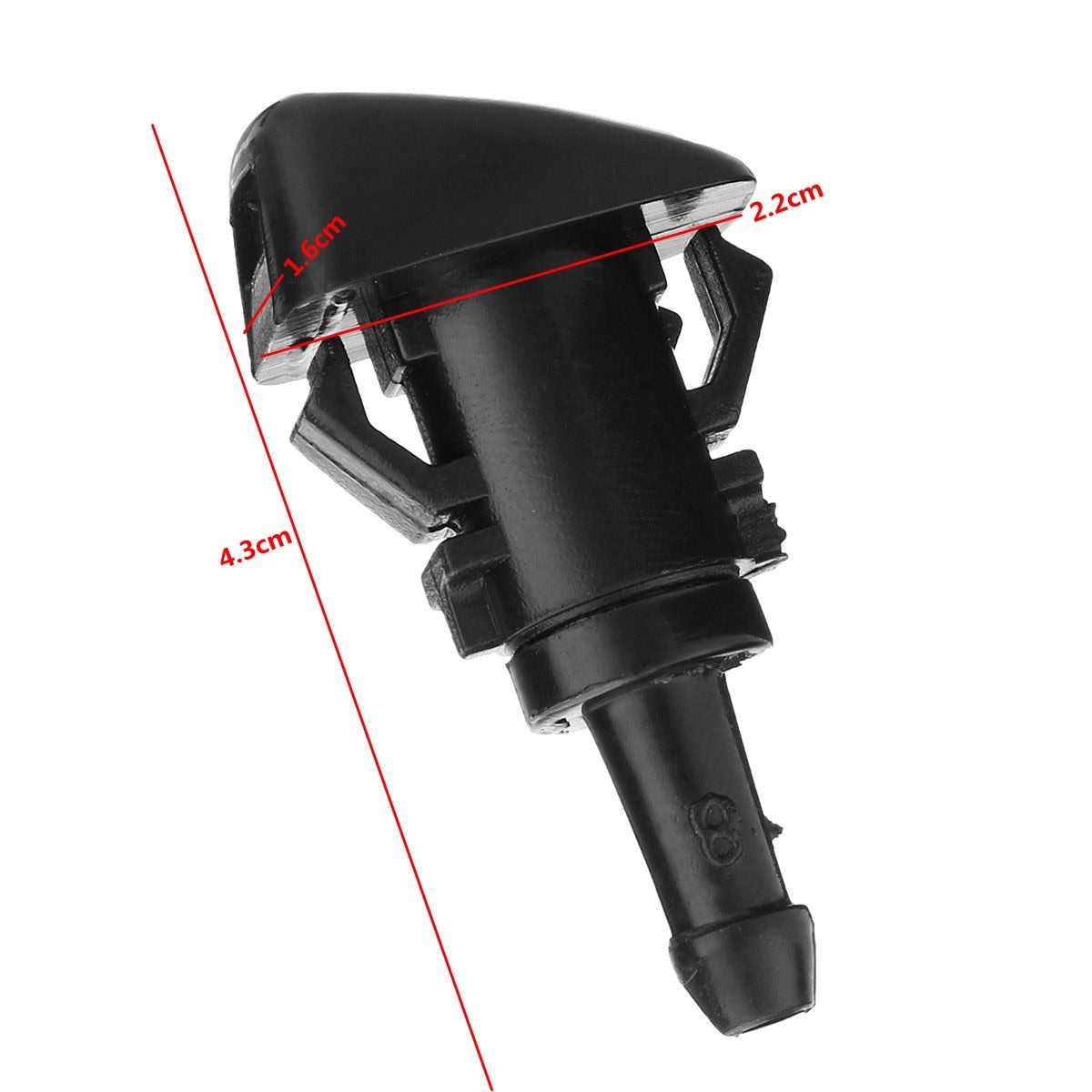 2Pcs Car Windshield Washer Wiper Water Spray Nozzle 47186 for Chrysler 300 for Dodge Avenger for Jeep for Compass Charger