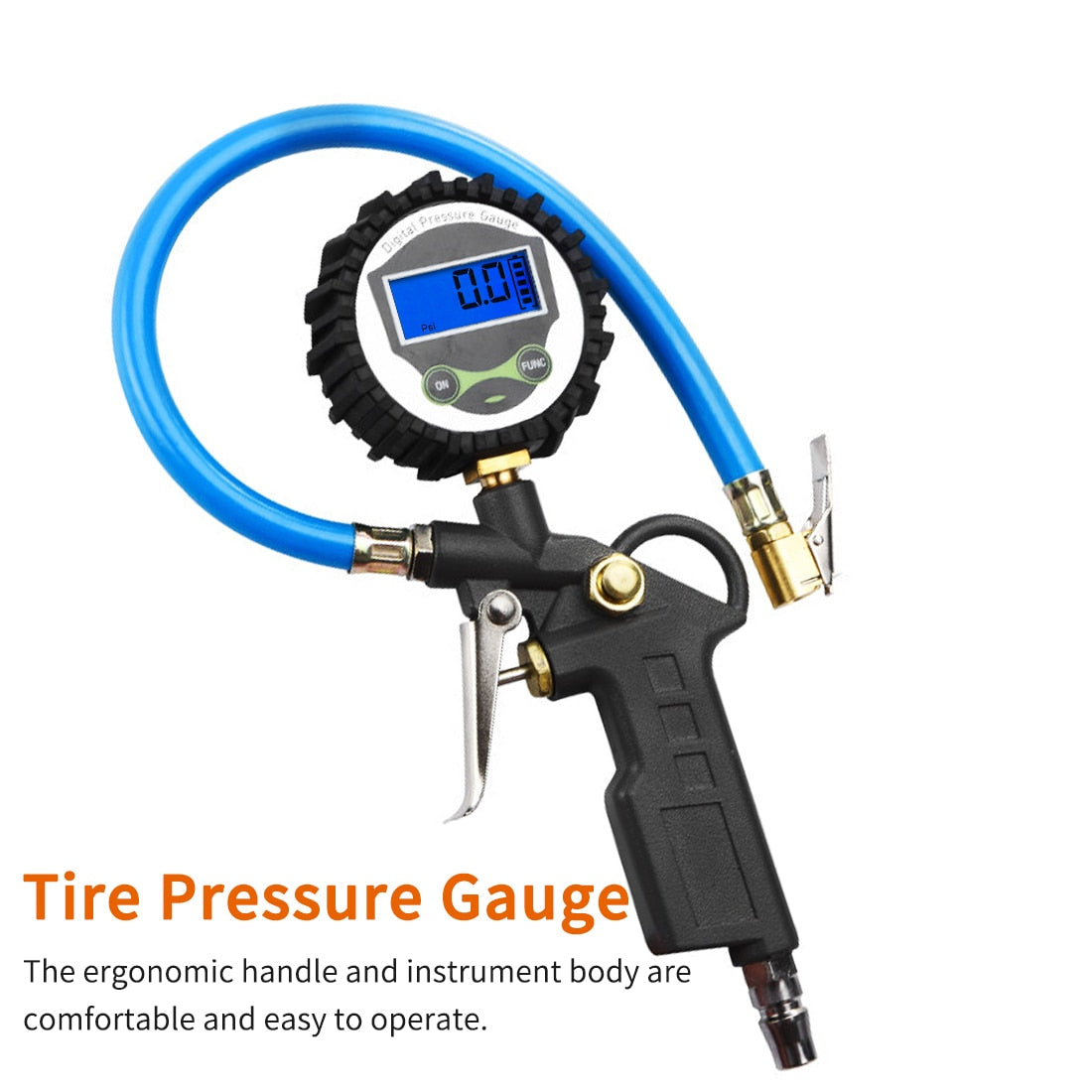 0-220 PSI 0-16Bar Tire Pressure Monitor Pressure Gauge Automobile Car Truck Air Tire Inflator with Gauge Dial Meter Tester