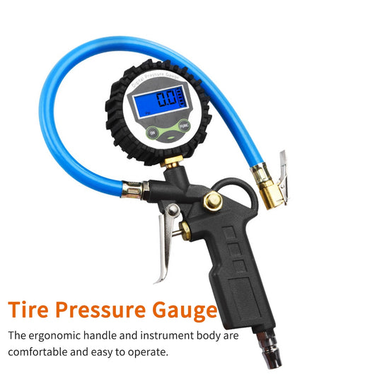 0-220 PSI 0-16Bar Tire Pressure Monitor Pressure Gauge Automobile Car Truck Air Tire Inflator with Gauge Dial Meter Tester
