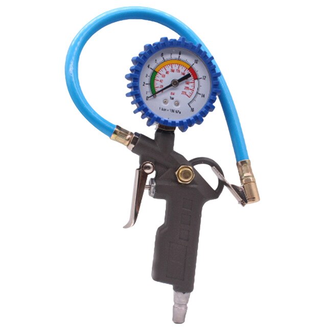 0-220 PSI 0-16Bar Tire Pressure Monitor Pressure Gauge Automobile Car Truck Air Tire Inflator with Gauge Dial Meter Tester