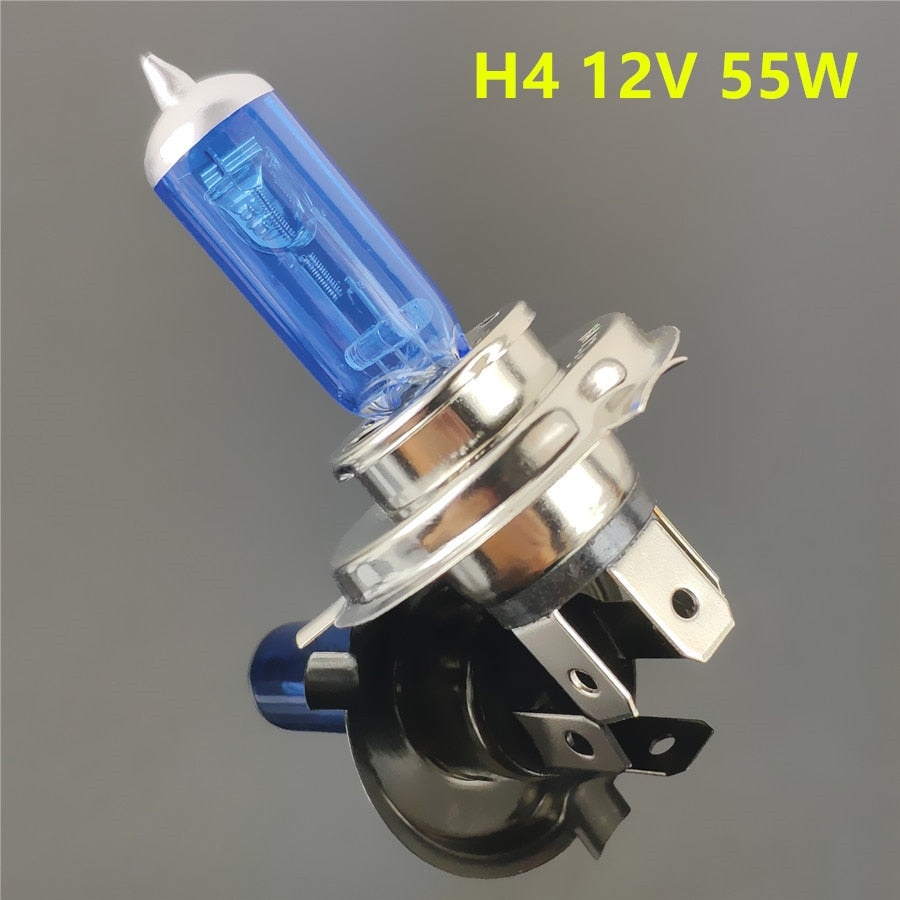 Voiture Lumière H1 H3 H4 H7 H8 H9 H11 9005 HB3 9006 HB4 Auto lampe halogène ampoule Antibrouillards 55W 100W 12V Super Blanc Phares Lampe