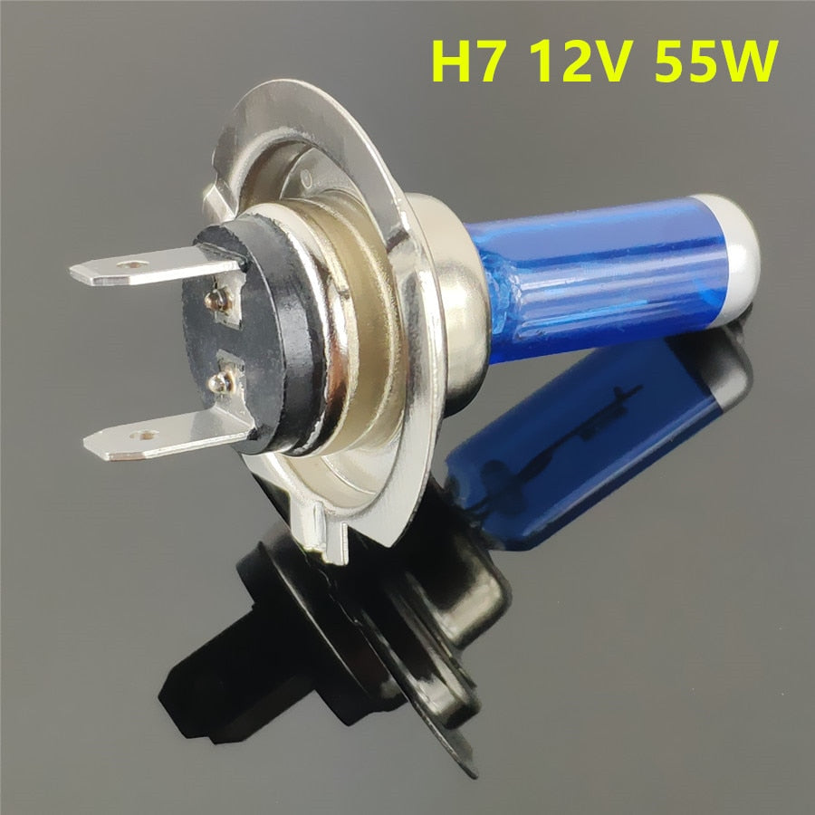 Voiture Lumière H1 H3 H4 H7 H8 H9 H11 9005 HB3 9006 HB4 Auto lampe halogène ampoule Antibrouillards 55W 100W 12V Super Blanc Phares Lampe