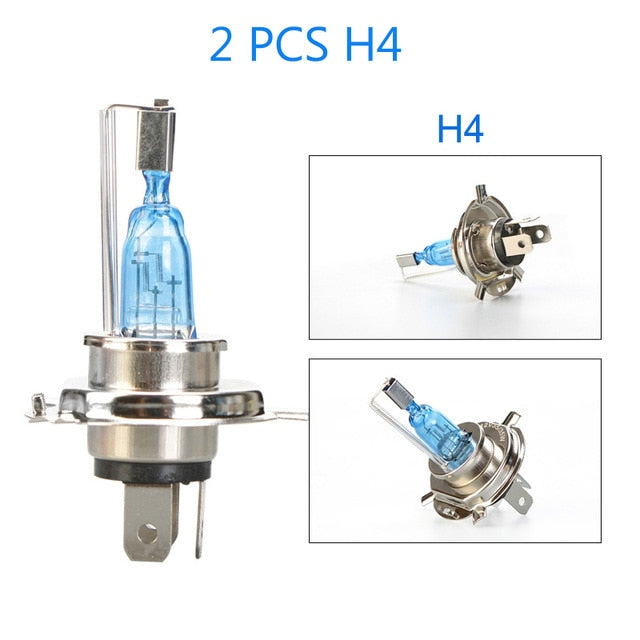 2 PCS Date super lumineux 55w voiture H4 H7 H11 H1 9005 9006 HB3 HB4 Lampe halogène Prise d'origine auto phare ampoule 5500k blanc