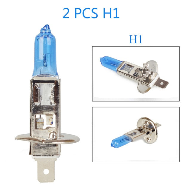 2 PCS Date super lumineux 55w voiture H4 H7 H11 H1 9005 9006 HB3 HB4 Lampe halogène Prise d'origine auto phare ampoule 5500k blanc