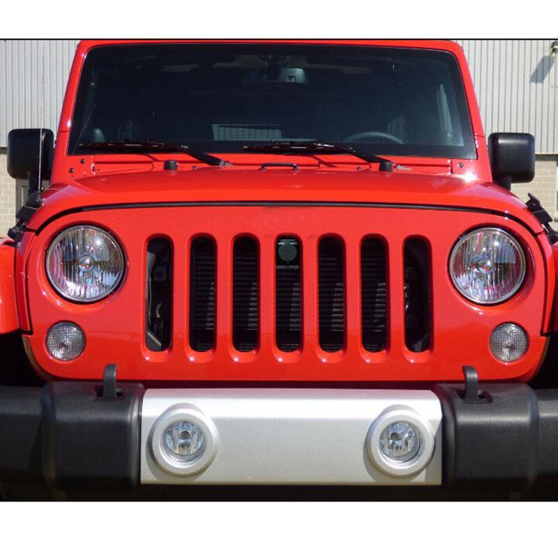 For Jeep Wrangler JK 07-18 Grille Hood Lock Kit Front Engine Compartment Hood Cover Anti-Theft Assembly locking Hood Catch