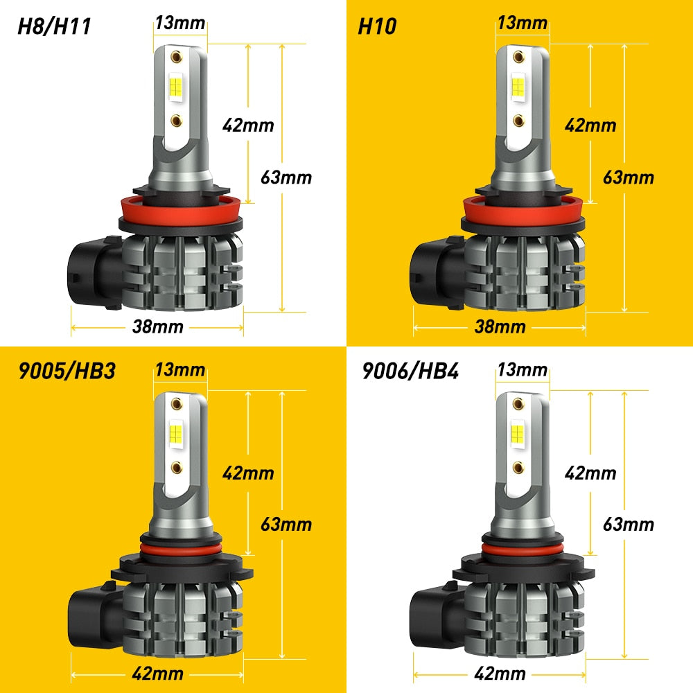 AUXITO 2x 2000LM H8 H11 H16JP LED Canbus 9005 HB3 9006 HB4 LED Antibrouillard Pour BMW VW Benz Audi A3 8P A4 B8 B6 A6 C6 C7 BMW E60 E90