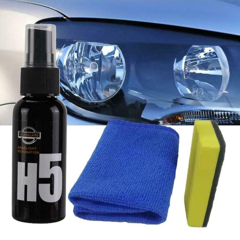 Car Headlight Repair Agent H5 Headlight Restoration Oxidation Liquid Kit 30ML Headlight Polishing Anti-scratch Maintenance