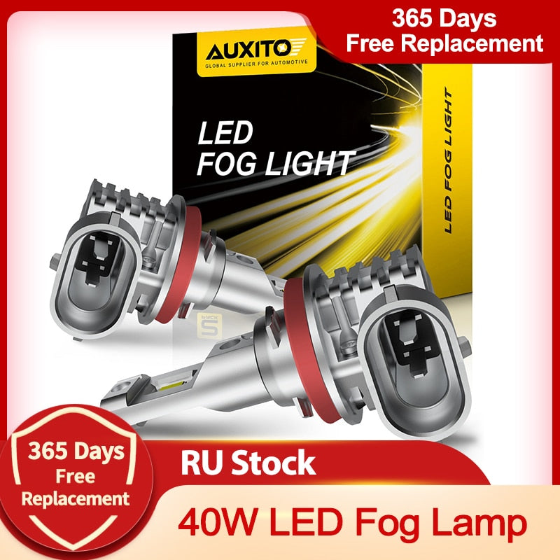 2Pcs Canbus H11 H8 LED Yellow White H10 Led Fog Lights H16JP LED Bulb Car Driving Lamp for BMW Toyota Skoda Ford Lada