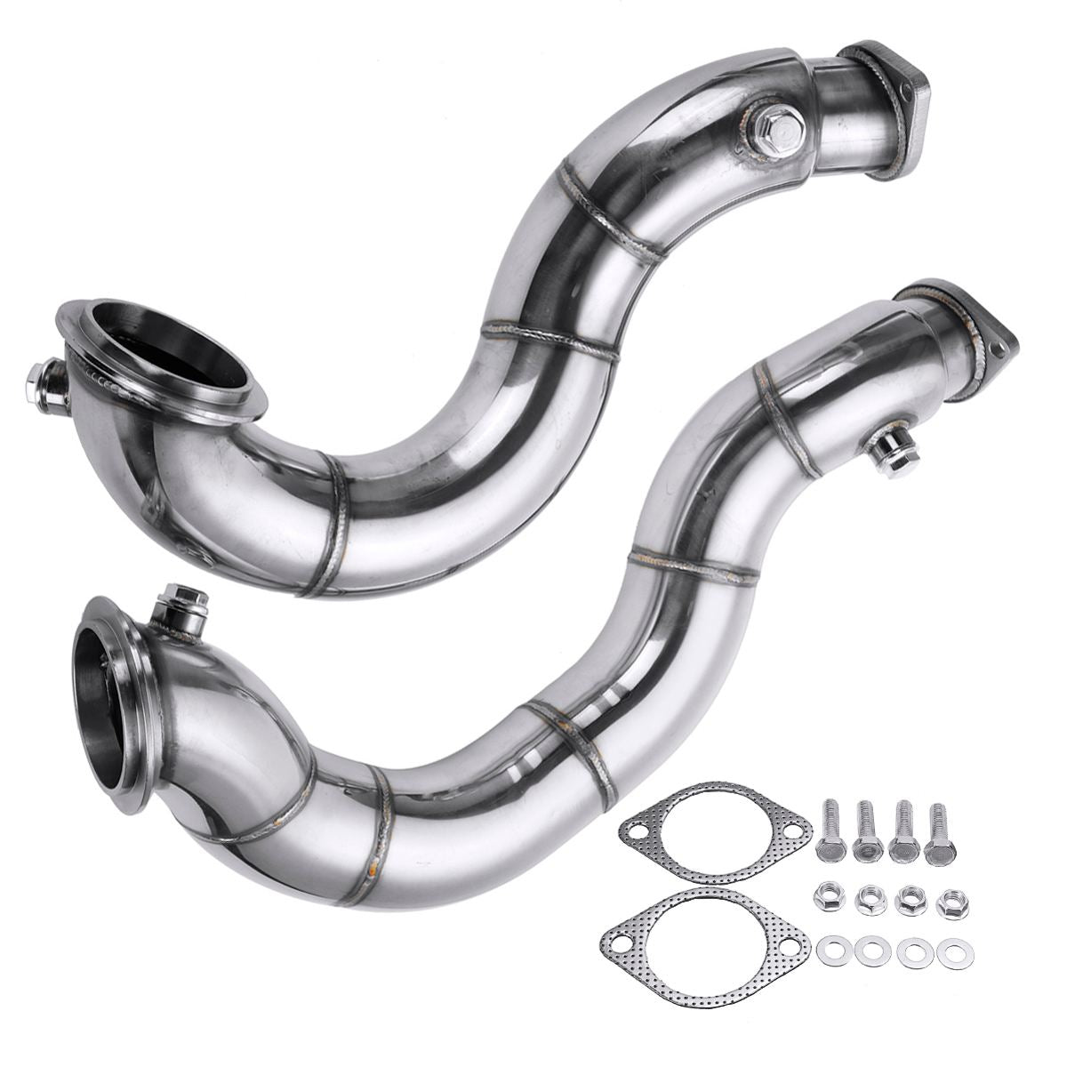 76mm Exhaust Turbo Downpipe Twin Turbo N54 N54B30 for BMW 135i 335i Z4 N54 E82 E87 E81 E90 E91 E92 2007-2012